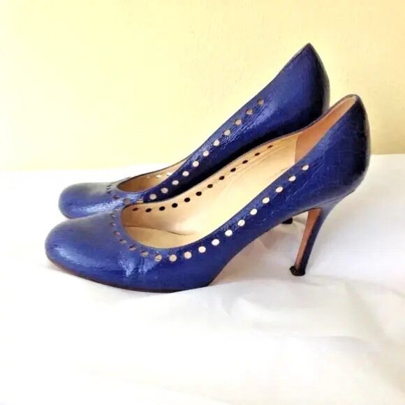 Kate Spade Vintage Made in Italy  Leather Heels *9 - Picture 1 of 6
